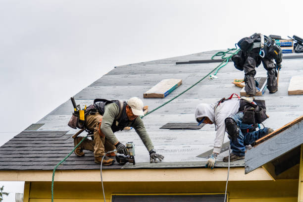 Professional Gutter Installation technician working in Glenmont, MD